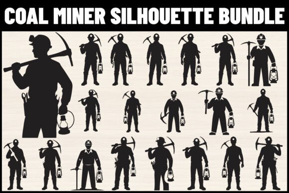 Coal Miner Silhouette SVG Bundle Review