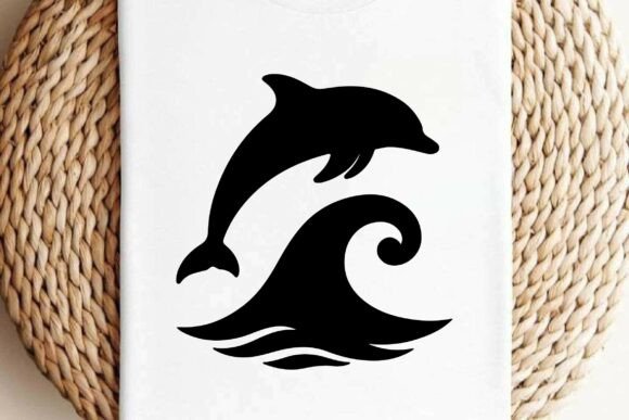 Dolphin Jumping Wave Silhouette Clipart Review