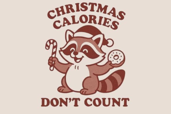Funny Christmas Calories SVG Raccoon PNG Review