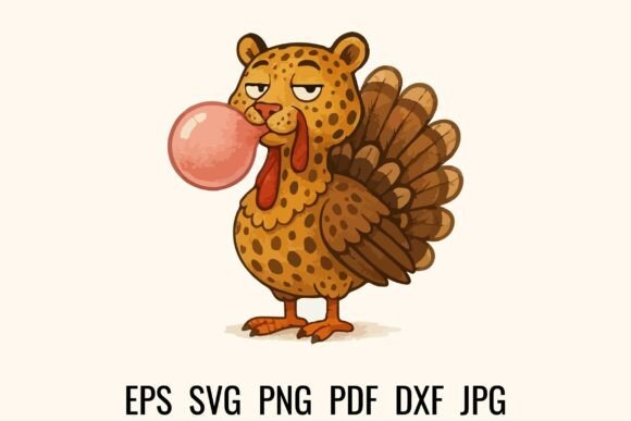 Funny Thanksgiving Leopard Turkey SVG Review