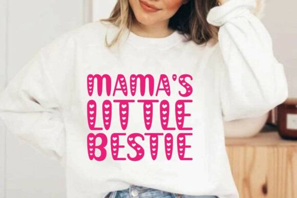 Mama s Little Bestie SVG Cut File