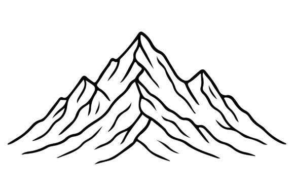 Mountain Clipart Vector Design Review