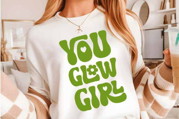 You Glow Girl Svg Review: Wavy Text Embroidery Potential